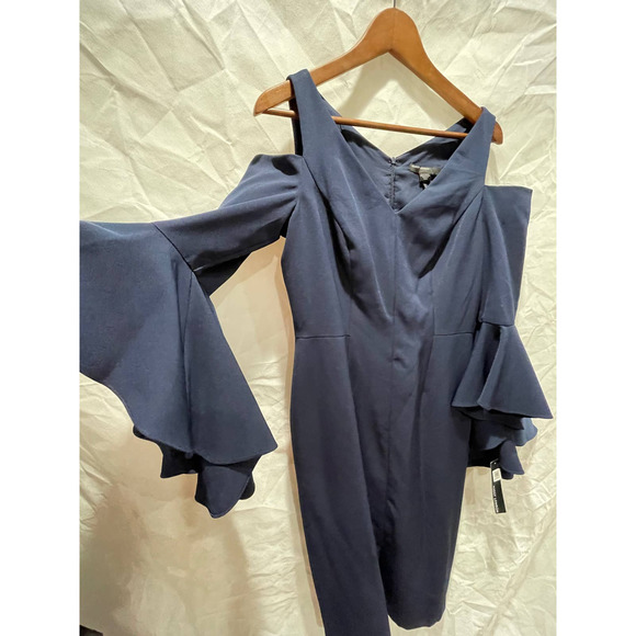 NWT- MAGGIE LONDON COLD SHOULDER DRESS - Picture 9 of 9